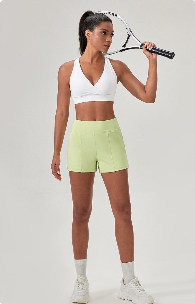 white exercise bra for women