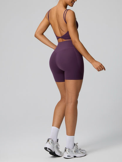 women’s fitness fashion top purple