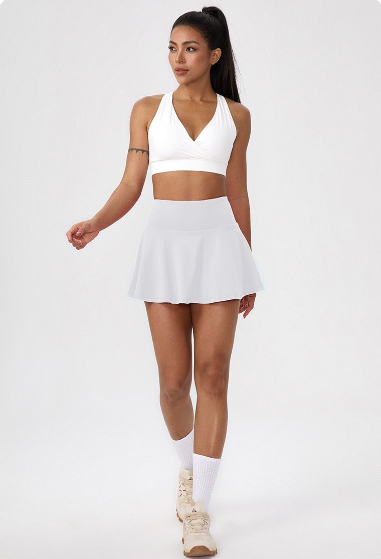 womens golf skort white colour