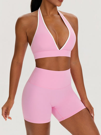 womens pink gym set 