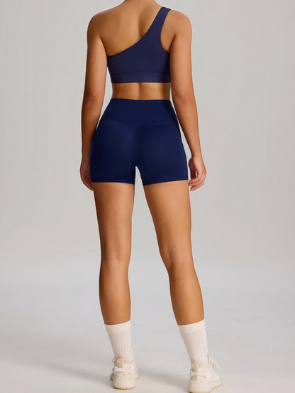 women's gym top one shoulder