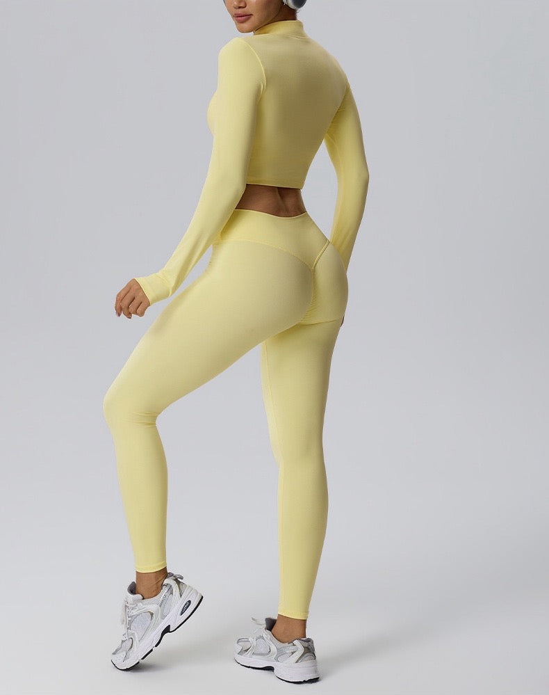 women's lightweight cropped gym layer