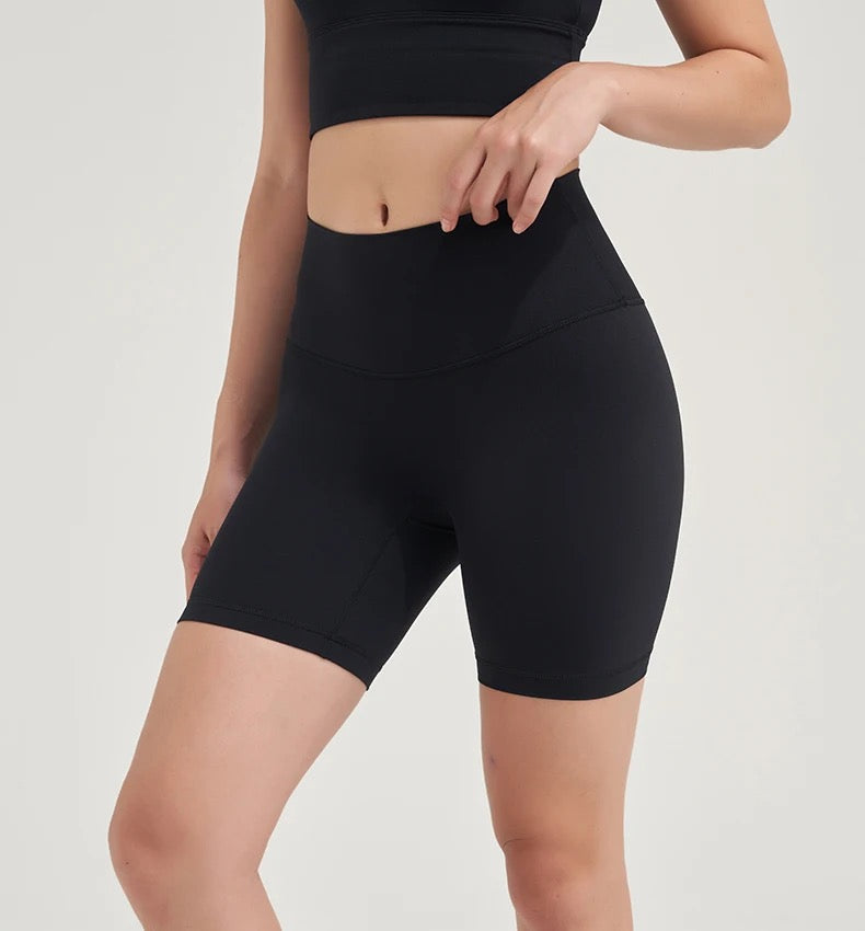 women's workout shorts in black