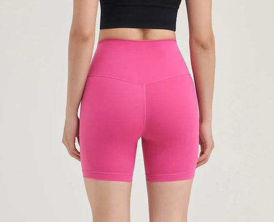 women's workout shorts pink