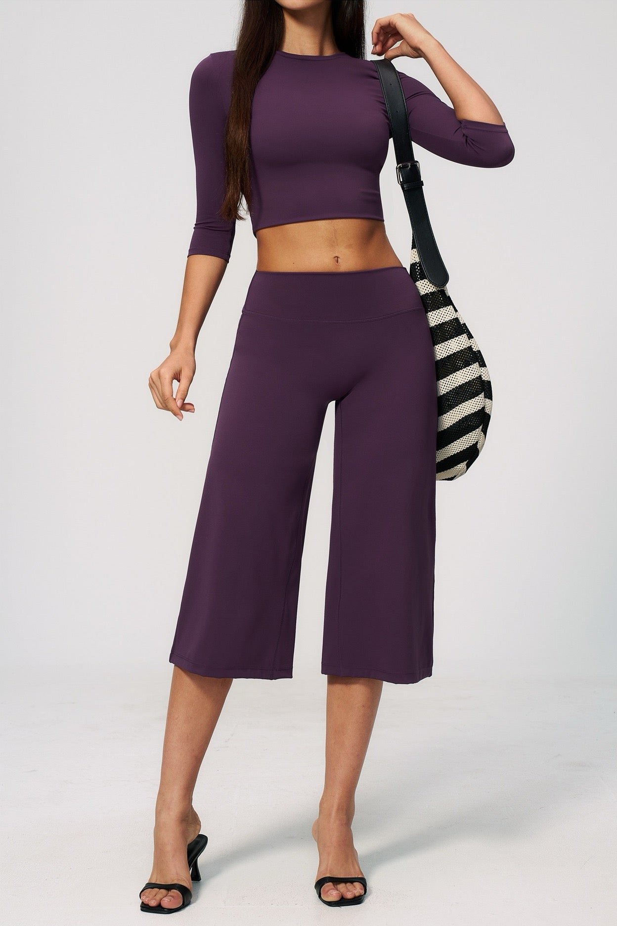 women's yoga clothing purple