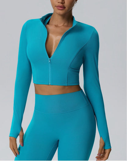 women's zip up jacket for Pilates and yoga
