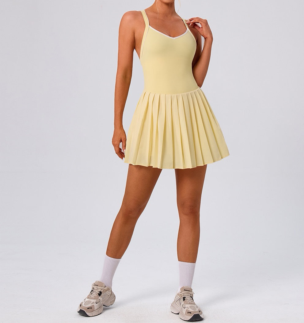 women sports dress with pocket