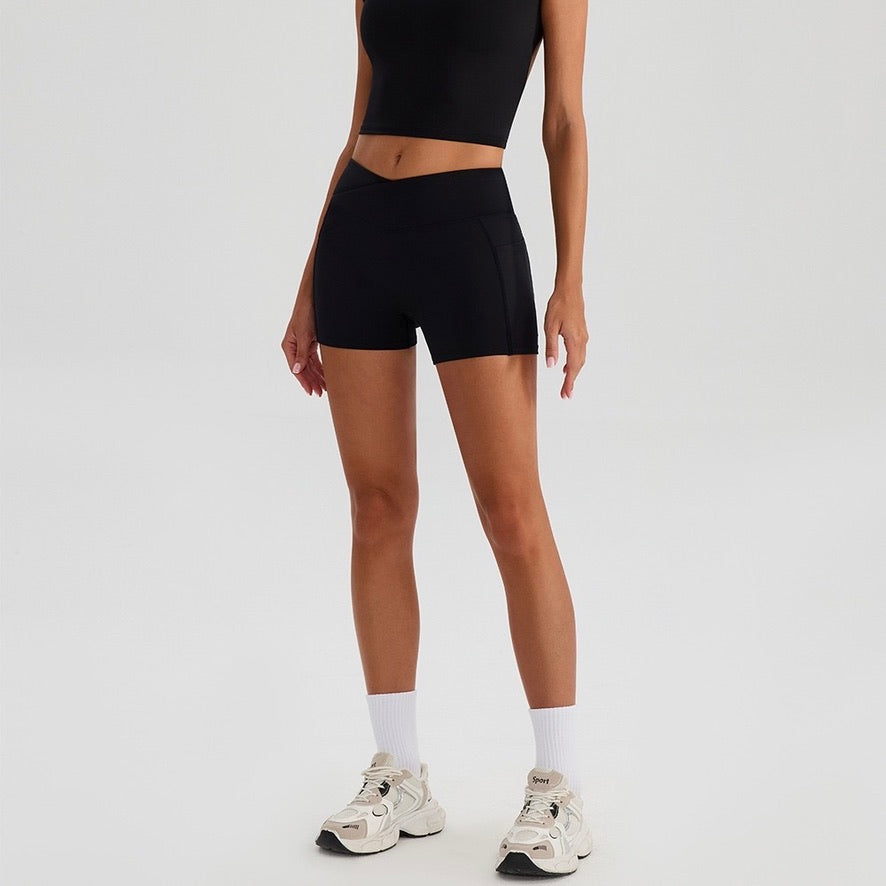 women workout shorts that don't roll down