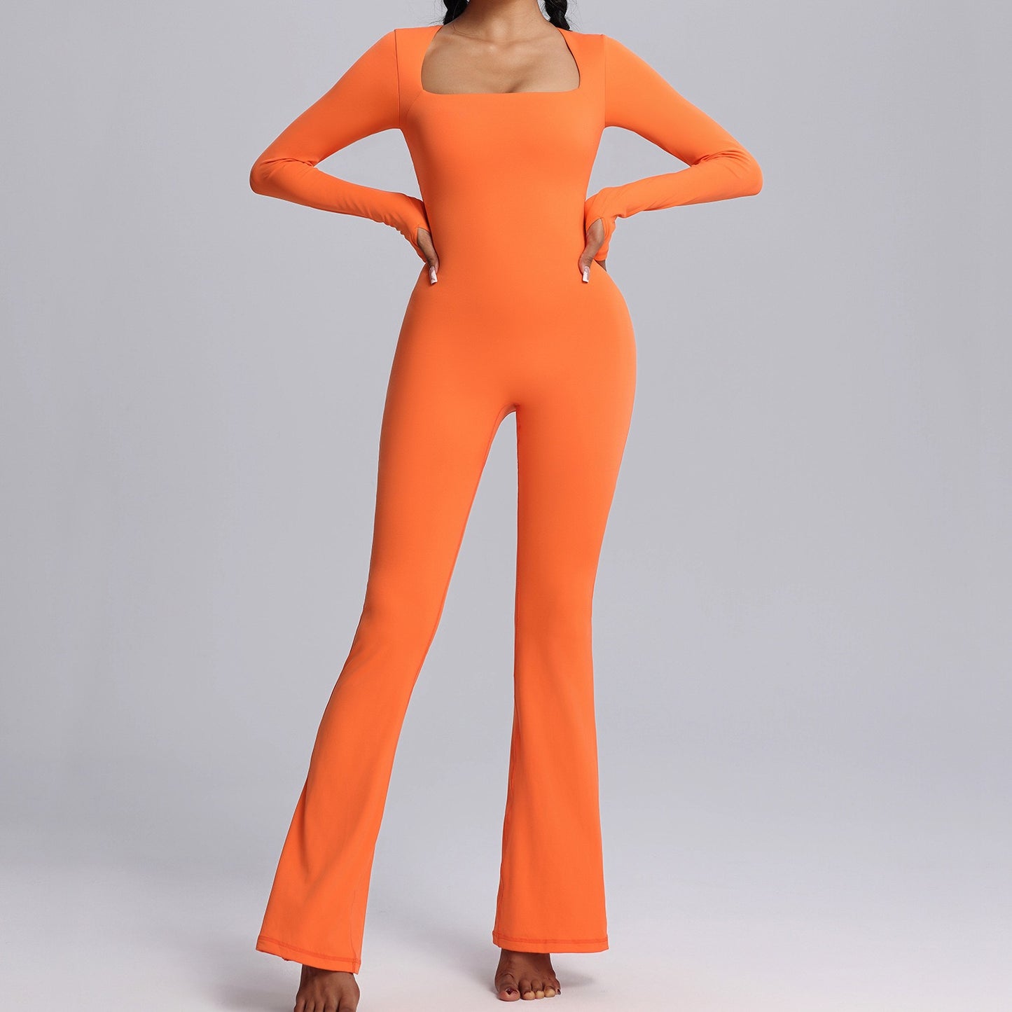women's Pilates flare jumpsuit