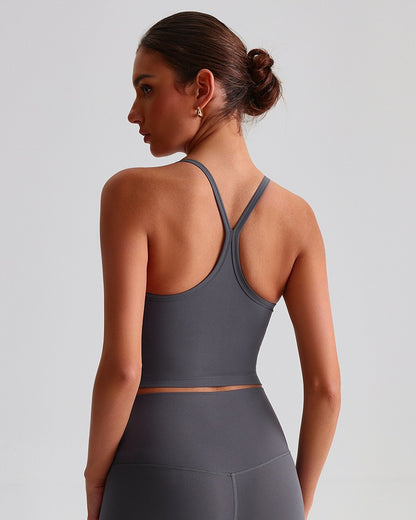 womens Y-back workout top