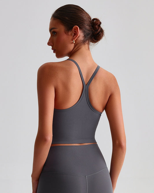 womens Y-back workout top