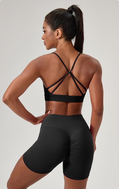 black activewear co ord set