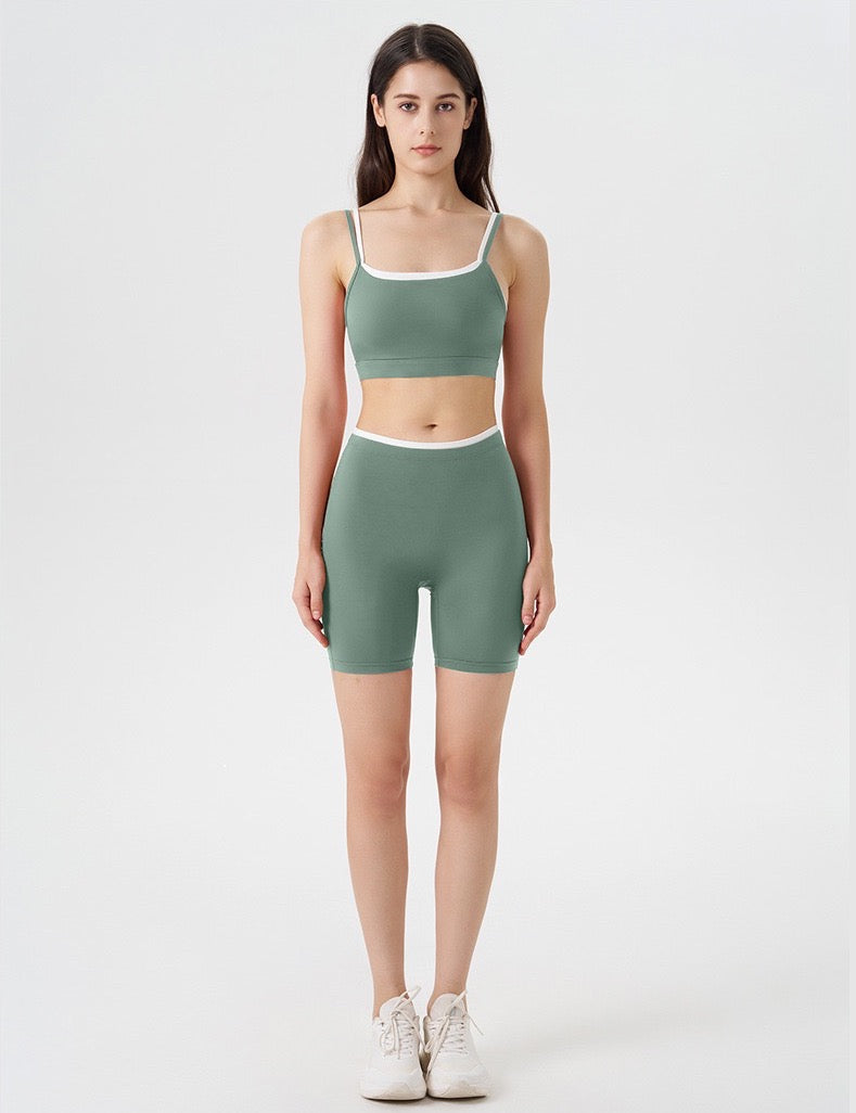 biker shorts set women