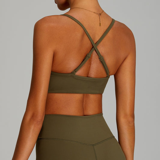 womens crisscross sports bra