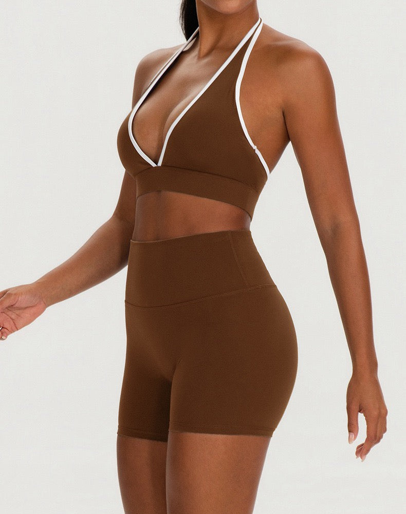 womens squat proof shorts neutral colour