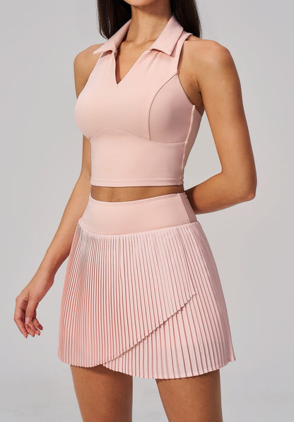 pink tennis skirt with pockets