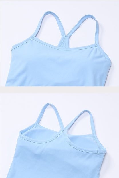 womens versatile activewear top in blue