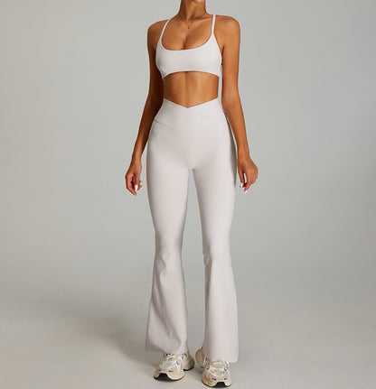 womens workout bootcut leggings with tummy control