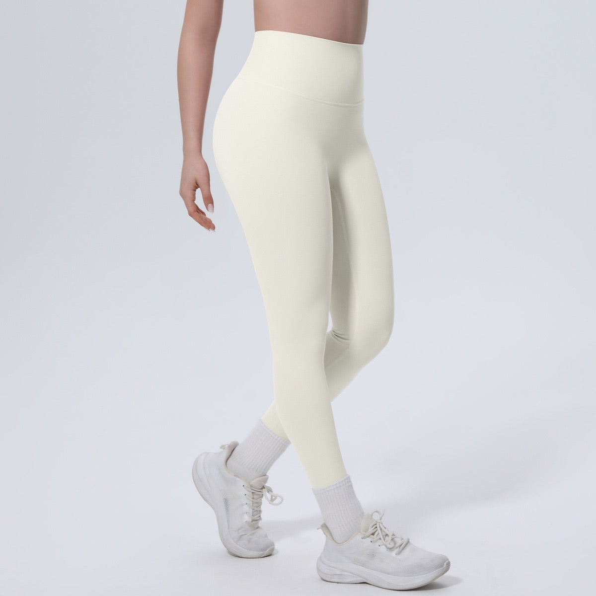 Black High Waist Workout Leggings – Squat Proof Gym Yoga Pants for Women