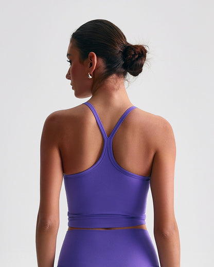 workout crop top with Y-back
