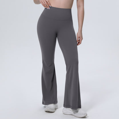 grey workout flare leggings butt sculpting