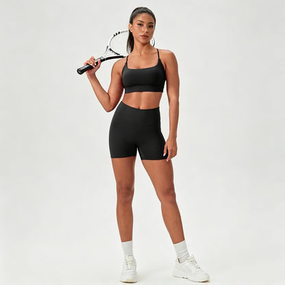 black yoga set women