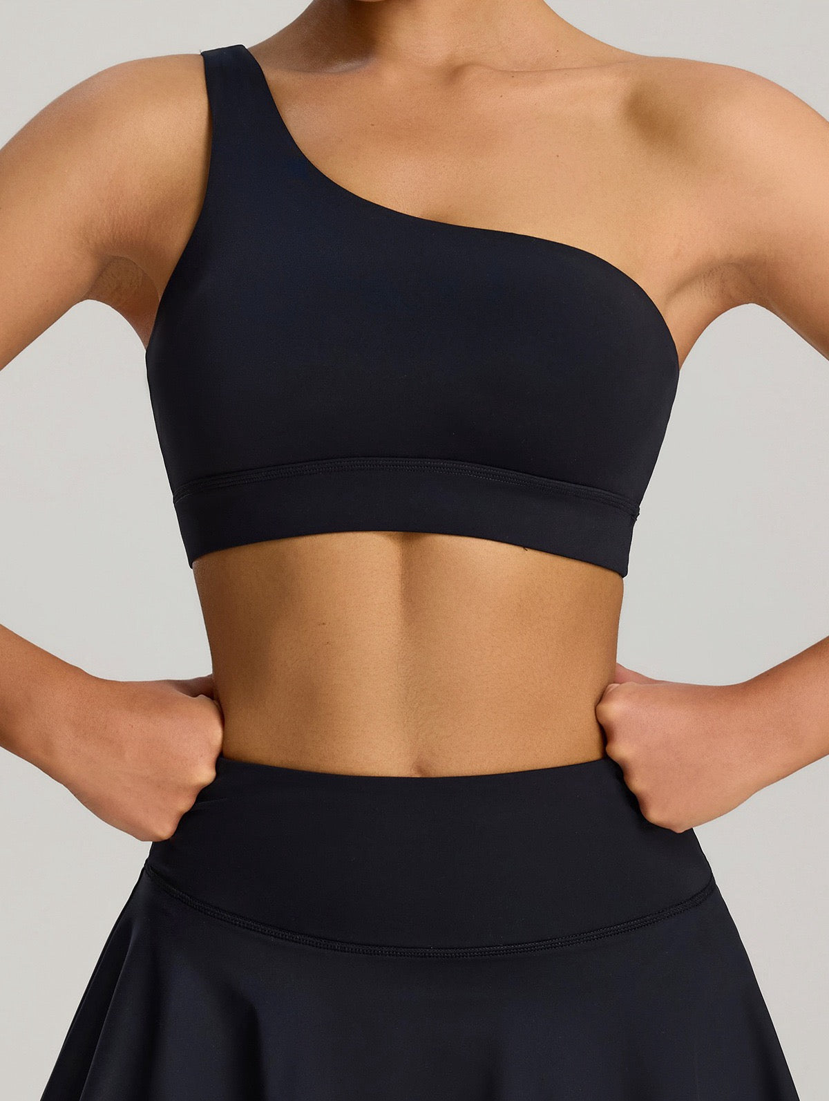 yoga bra one shoulder