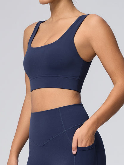 yoga bra with wide straps