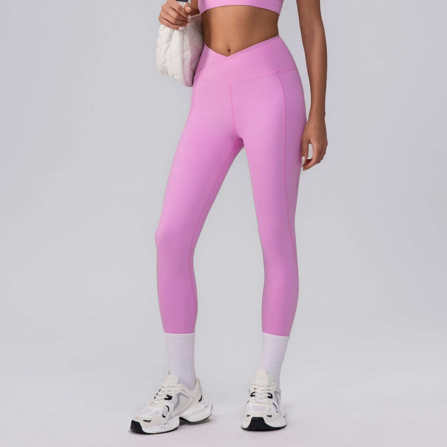 pink yoga leggings 