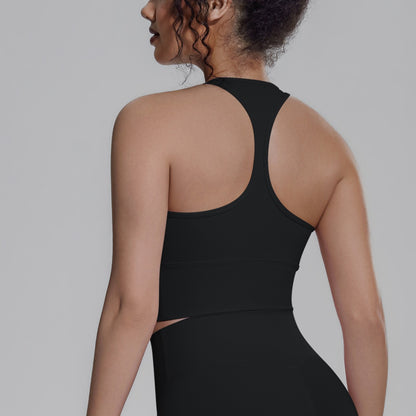 yoga outfit black crop top