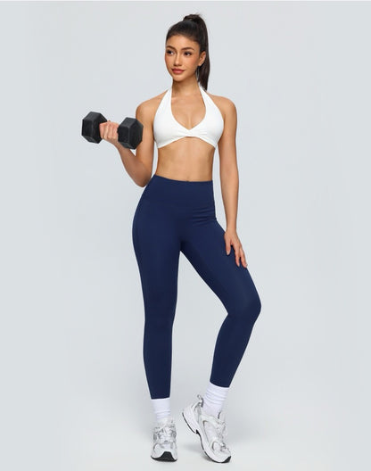 navy blue yoga pants for women high waist
