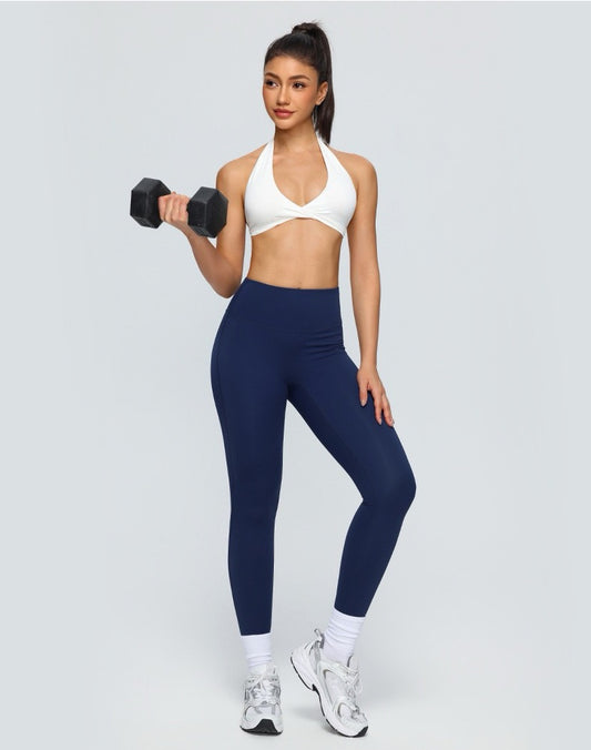 navy blue yoga pants for women high waist