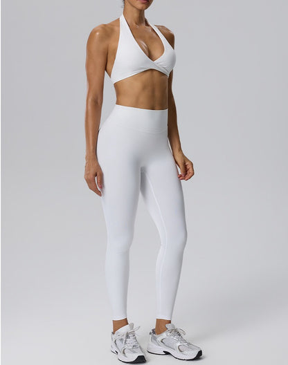 white yoga pants women