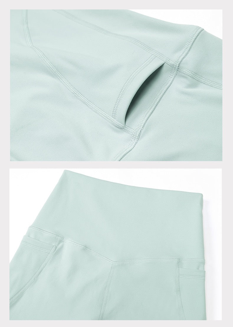 yoga shorts with pockets