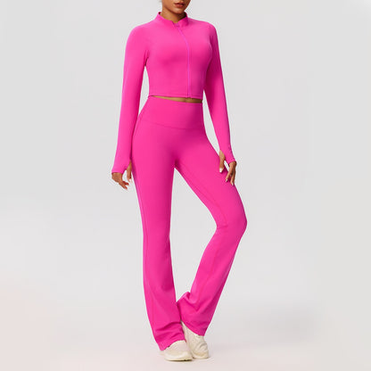 zip front activewear set women