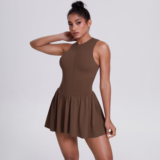 zip front tennis dress